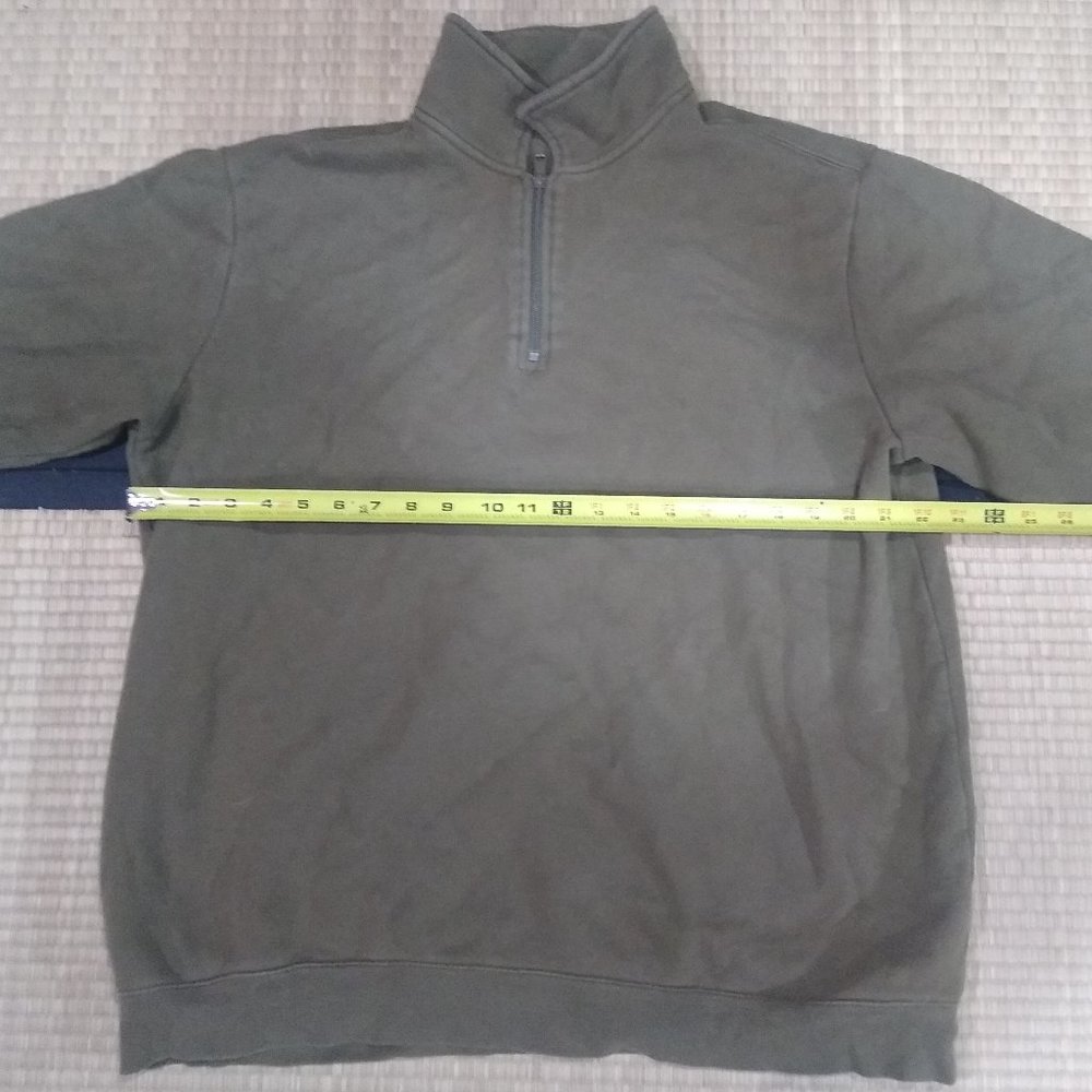 Croft & Barrow quarter zip sweater (men's Large), olive green, 1/4 zip